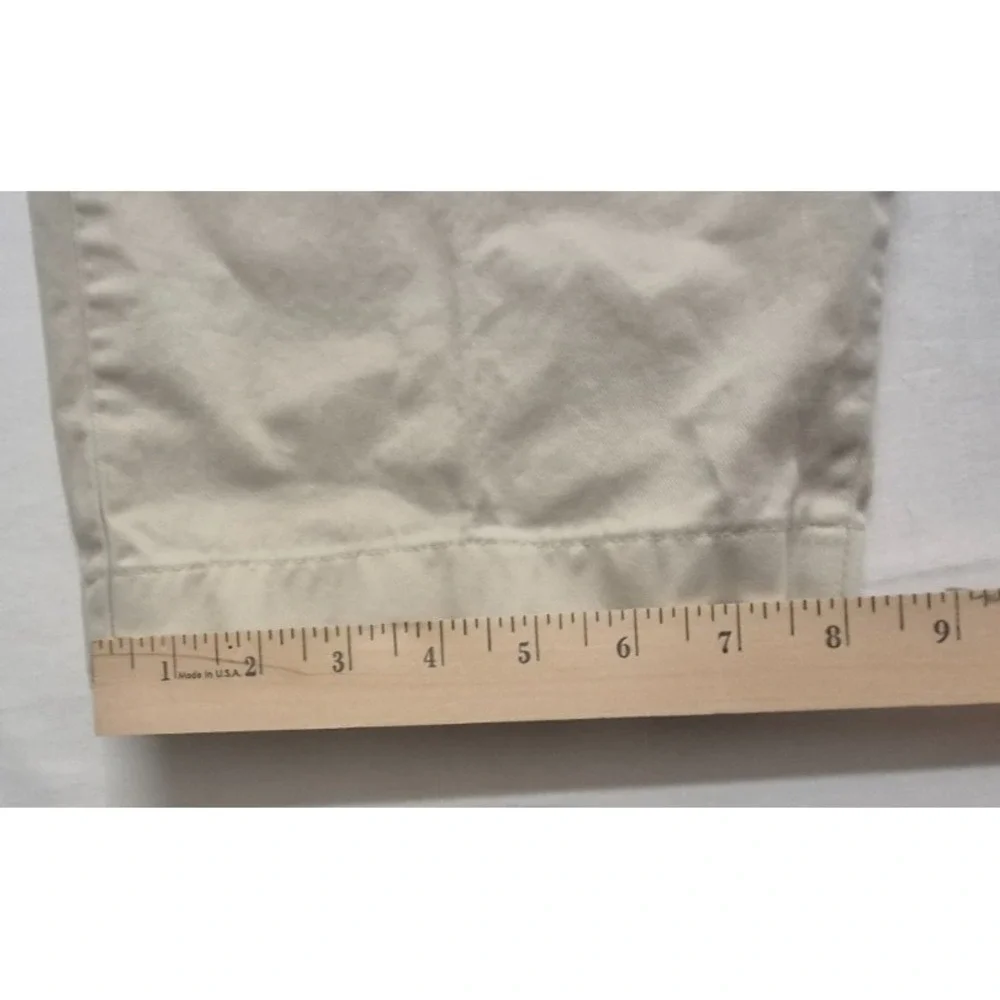 Polo Ralph Lauren men's khaki flat front Classic Chino‎ Pants 38x30 100% Cotton